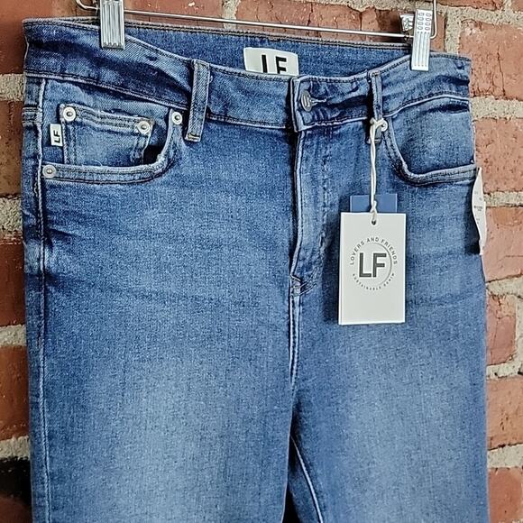 Lovers and Friends Women's Ricky High Waist Skinny Distressed Denim Jeans 28 - Picture 3 of 16